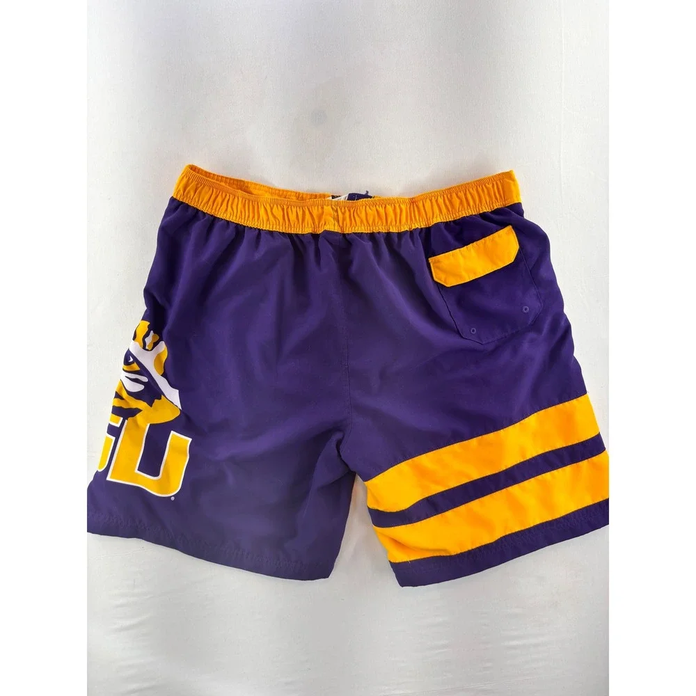 ProEdge LSU Tigers Board Shorts Mens 2XL Purple Gold Swim Trunks NCAA Basketball